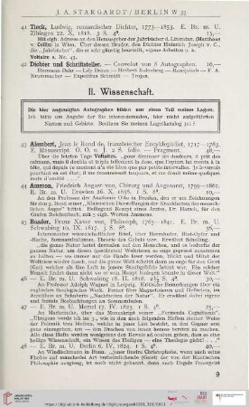 II. Wissenschaft (Nr. 43-198)