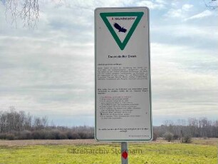 Tangstedt: Wiemerskamp: Wiemerskamper Weg: Hinweistafel für das Naturschutzgebiet Duvenstedter Brook