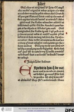 Incipit liber secundus.