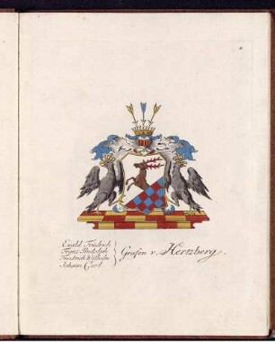 Ewald Friedrich Graf von Hertzberg, Franz Rudolph Graf von Hertzberg, Friedrich Wilhelm Graf von Hertzberg, Johann Carl Graf von Hertzberg