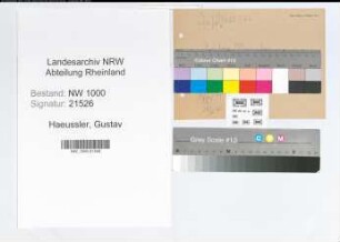 Entnazifizierung Gustav Haeussler, geb. 00.00.0000 ()