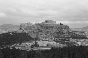 Akropolis : Ansicht des die Stadt Athen überragenden Akropolisfelsens.