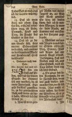 748-762, c. Verlangen nach dem Tod...