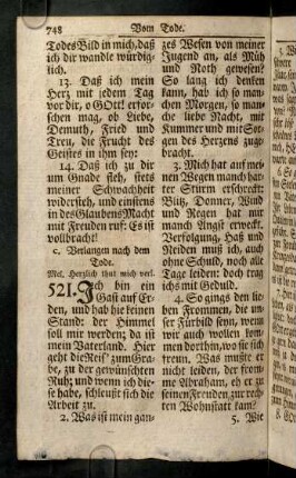 748-762, c. Verlangen nach dem Tod...