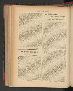 La Délimitation du Congo francais.