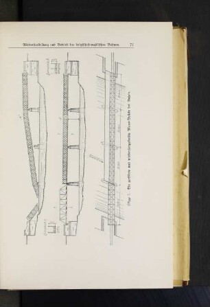 Skizze 7. Die zerstörte und wiederhergestellte Maas=Brücke bei Anhée.