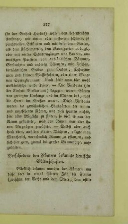 Verschiedene den Roemern bekannte deutsche Voelkerschaften