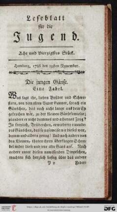 Acht und vierzigstes Stück