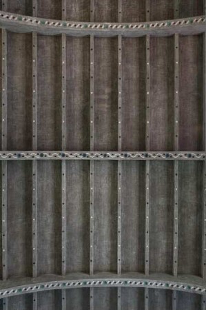 Betongewölbe im Kirchenschiff der Ulmer Pauluskirche
