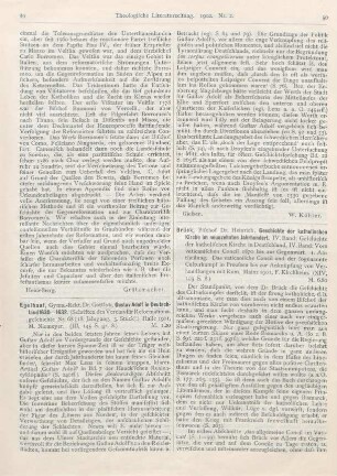49-50 [Rezension] Egelhaaf, Gottlob, Gustav Adolf in Deutschland 1630-1632
