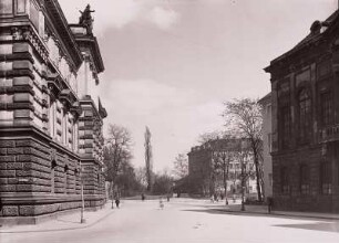 Dresden-Altstadt. Tzschirnerplatz (Zeughausplatz). Blick gegen Albertinum und Kurländer Palais