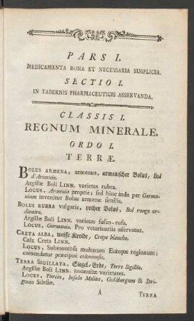 Pars I. Medicamenta Bona Et Necessaria Simplicata