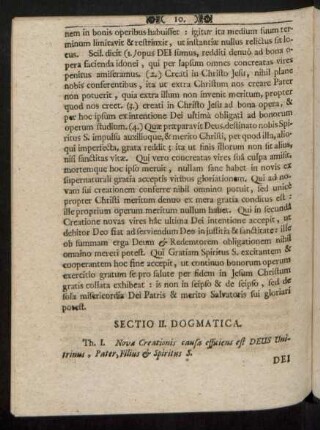 Sectio II. Dogmatica