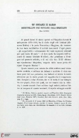 12: Un ossuario di marmo diseppellito nei sepolcri dell'Esquilino