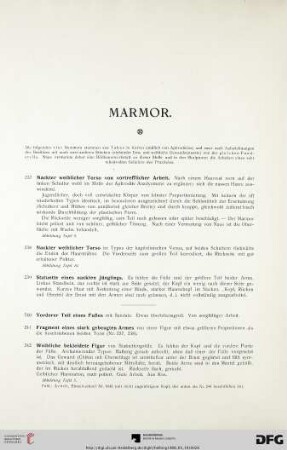 Marmor (Nr. 237-246)