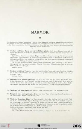 Marmor (Nr. 237-246)
