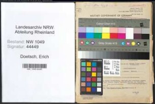 Entnazifizierung Erich Doetsch , geb. 22.07.1910 (Jurist)