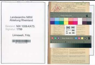 Entnazifizierung Fritz Linneweh , geb. 04.07.1897 (Fabrikant)
