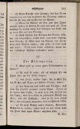 IV. Der Küchengarten