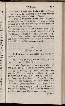 IV. Der Küchengarten