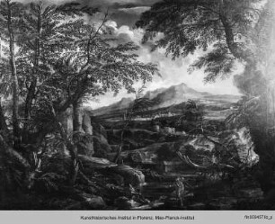 Landschaft mit Tobias und Engel