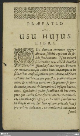 Praefatio De Usu Hujus Libri