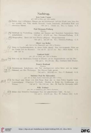 Nachtrag (Nr. 29a-263b)