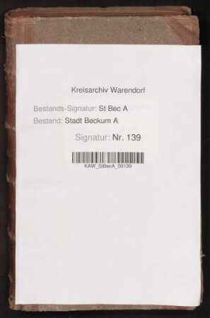 Lagerbuch über Bischofs-, Propst- und Walker-Weizen-Gefälle