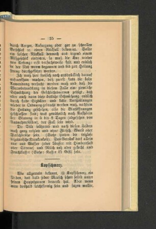 Kopfschmerz.