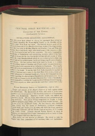 Central Asian Material. III.