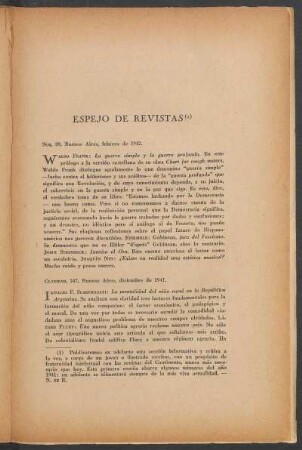 Sur, 89, Buenos Aires, febrero de 1942