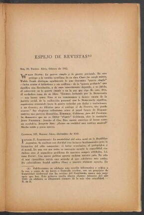 Sur, 89, Buenos Aires, febrero de 1942