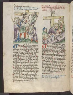 5. Schmerz Marias: Kreuzabnahme; 6. Schmerz Marias: Grablegung Christi; (Kapitel 44)