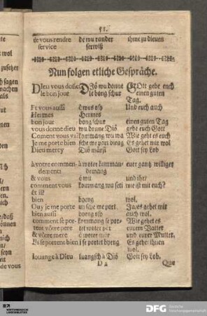 Nun folgen etliche Gespräche.