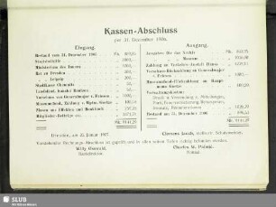 Kassen-Abschluss