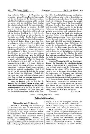 Zeitschriftenschau