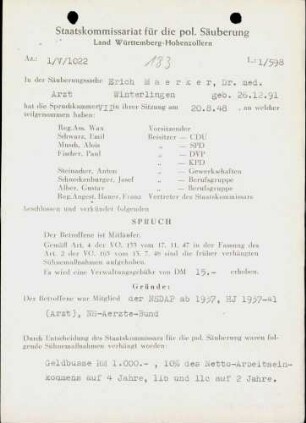 Maerker, Erich, Dr. med.