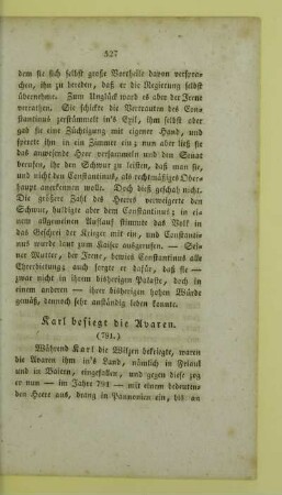 Karl besiegt die Avaren