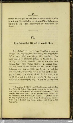 IV. Von Kopernikus bis auf die neueste Zeit