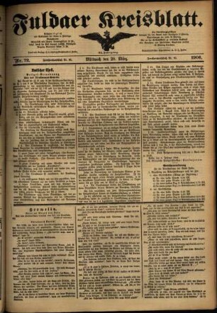 Ausgabe vom Mittwoch, den 28. März 1906.