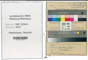 Entnazifizierung Heinrich Heselmeyer , geb. 15.07.1900 (Arbeiter)