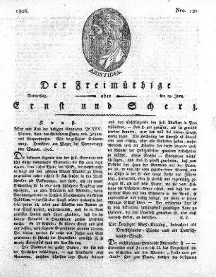Nro. 121, Donnerstag den 19. Juny 1806