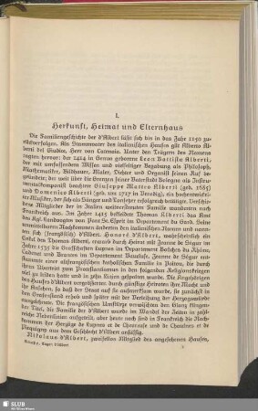 I. Herkunft, Heimat und Elternhaus