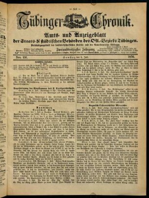 553-576, 8. Juli (Nro. 131) - 15. Juli (Nro. 136)