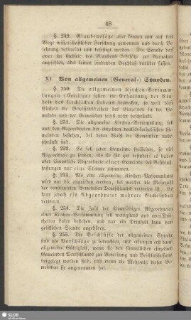 XI. Von allgemeinen (General-) Synoden