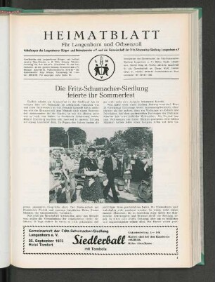 Die Fritz-Schumacher-Siedlung feierte ihr Sommerfest