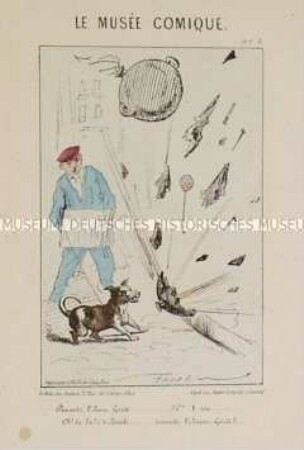 Demandez l'Avam Garde - Nr. 2 der Folge Le musée comique - Karikatur auf die Belagerung von Paris
