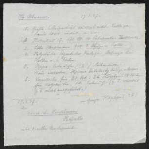 Brief von Ludwig von Hofmann an Gerhart Hauptmann