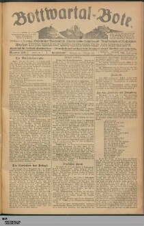 Bottwartal-Bote : Amtsblatt für die Stadt Grossbottwar : Beilsteiner Zeitung, Mundelsheimer Nachrichten, Oberstenfelder Anzeiger