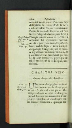 Chapitre XXIV. Autres charges des Bénéfices.